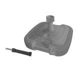 Parasolvoet + adapter